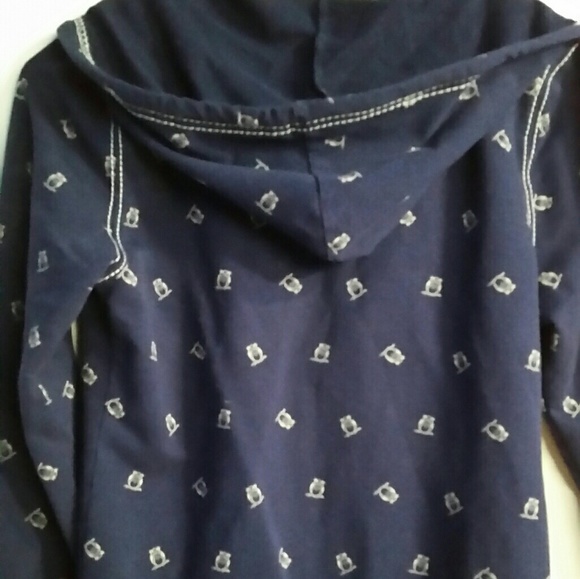 Owls on navy hoodie - Picture 2 of 4